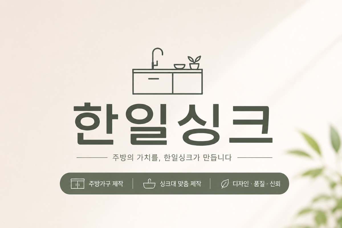 한일싱크 친절한 상담 무료견적