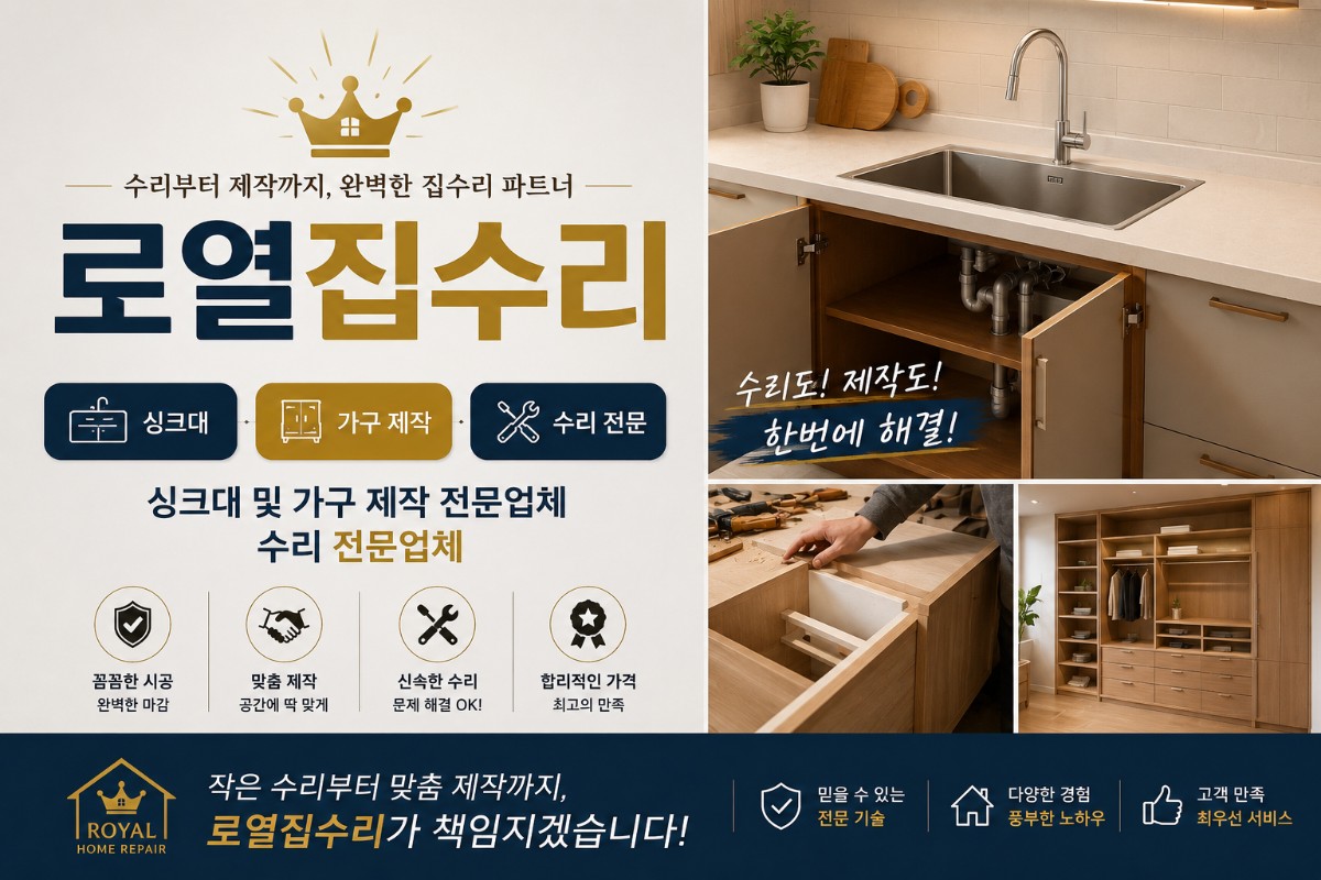 사소한것 하나라도 내집처럼 로열집수리!